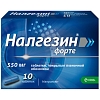 Купить Налгезин Форте 550 мг 10 шт таблетки покрытые пленочной оболочкой