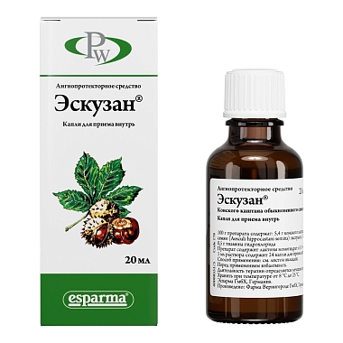 Купить Эскузан 20 мл капли