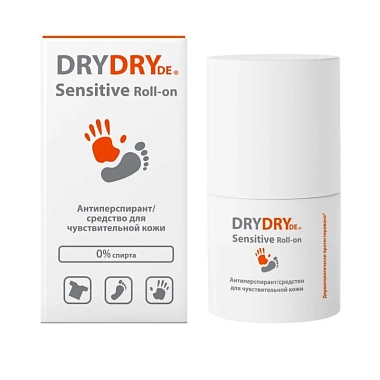 Купить Dry Dry De Sensitive Roll-on 50 мл дезодорант роликовый средство для чувствительной кожи