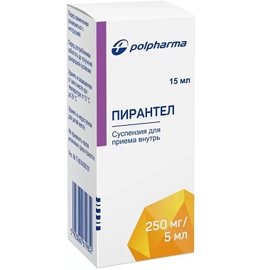 Купить Пирантел 250 мг/5 мл 15 мл суспензия для приема внутрь