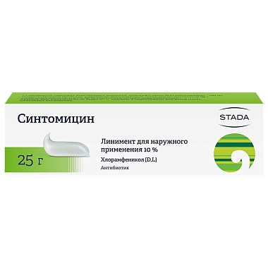 Купить Синтомицин 10% 25 г линимент