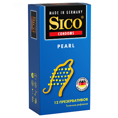 Купить Sico Pearl 12 шт презервативы с точечным рефлением