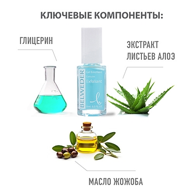 Купить Belweder 8 мл гель для удаления кутикулы алоэ-глицерин