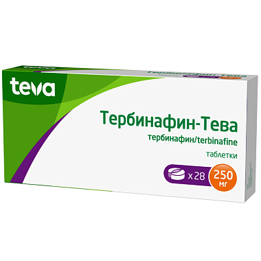 Купить Тербинафин-Тева 250 мг 28 шт таблетки