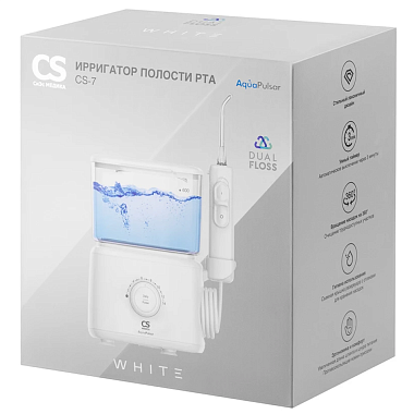 Купить CS Medica Aquapulsar Dual Floss CS-7 White ирригатор полости рта