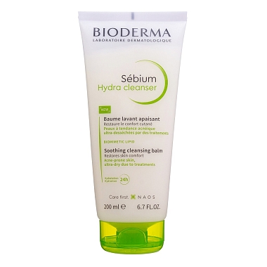 Купить Bioderma Sebium Hydra 200 мл бальзам успокаивающий очищающий