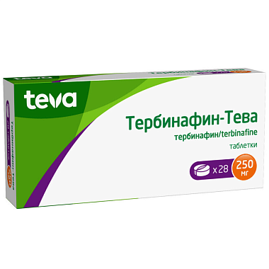 Купить Тербинафин-Тева 250 мг 28 шт таблетки