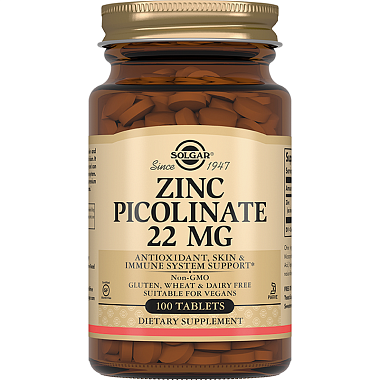 Купить Solgar Пиколинат цинка 100 шт таблетки