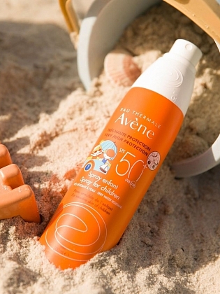 Купить Avene SPF50+ 200 мл спрей солнцезащитный детский
