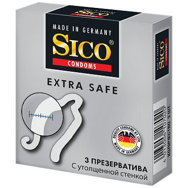 Купить Sico Extra Safe 3 шт презервативы утолщенные