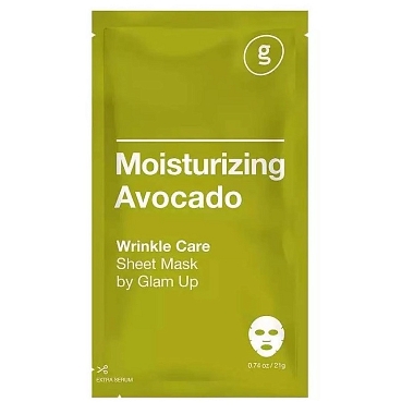 Купить Glam Up 21 г маска тканевая с экстрактом авокадо увлажняющая