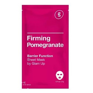 Купить Glam Up21 г маска тканевая укрепляющая с экстрактом граната