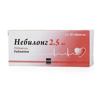 Купить Небилонг 2,5 мг 30 шт таблетки