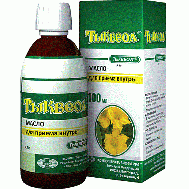 Купить Тыквеол 100 мл масло для внутреннего применения