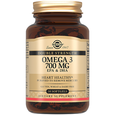 Купить Solgar Двойная омега-3 700 мг ЭПК и ДГК 30 шт капсулы