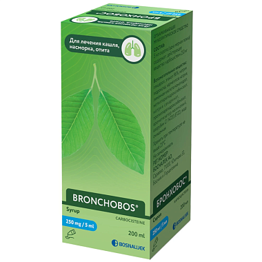 Купить Бронхобос 5% 200 мл сироп флакон