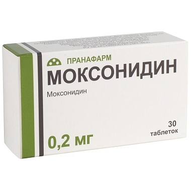 Купить Моксонидин 200 мкг 30 шт таблетки покрытые пленочной оболочкой