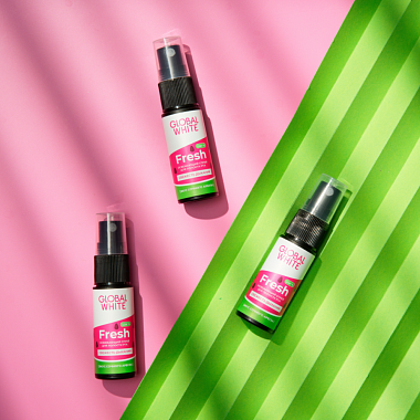 Купить Global White Fresh 15 мл спрей для полости рта освежающий сочный арбуз
