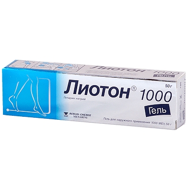 Купить Лиотон 1000 50 г гель для наружного применения