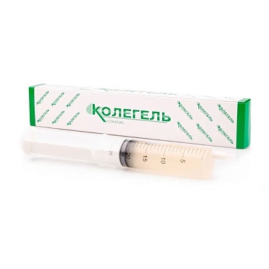 Купить Колетекс-гель-ДНК 20 г гидрогелевый на основе альгината натрия с деринатом стерильный шприц
