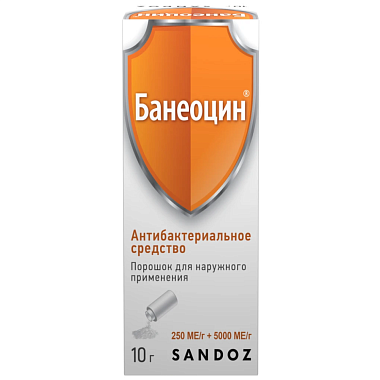 Купить Банеоцин 10 г порошок для наружного применения банка