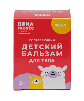 Купить Bona Mente 30 мл бальзам детский согревающий для тела 2+