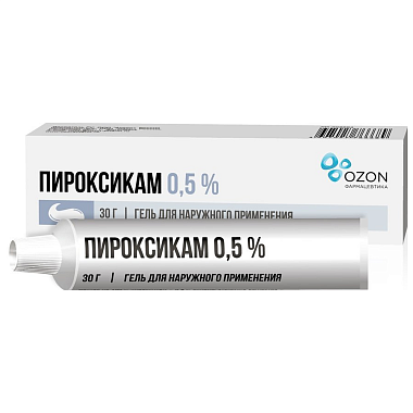 Купить Пироксикам 0,5 % 30 г гель для наружного применения