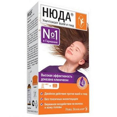 Купить Нюда 50 мл средство педикулицидное спрей