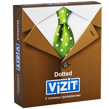 Купить Vizit Dotted 3 шт презервативы точечные