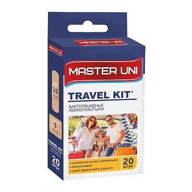 Купить Master Uni Travel 20 шт пластырь полимерная основа
