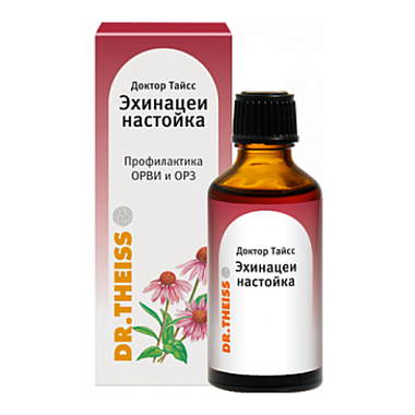 Купить Доктор Тайсс Эхинацеи 50 мл настойка флакон