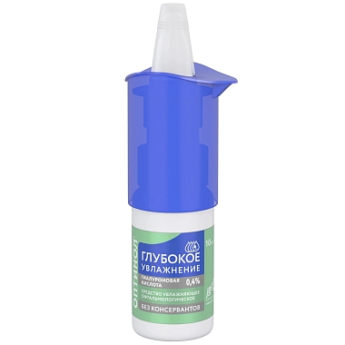 Купить Оптинол 0,4% 10 мл средство офтальмологическое глубокое увлажнение