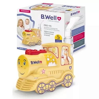 Купить B.Well PRO-115 ингалятор компрессорный медицинский паровозик