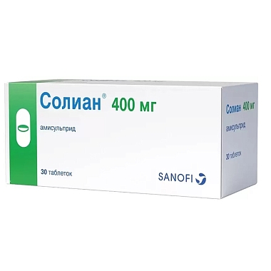 Купить Солиан 400 мг 30 шт таблетки покрытые пленочной оболочкой