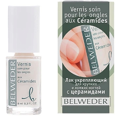 Купить Belweder 8 мл лак для хрупких и ломких ногтей с церамидами