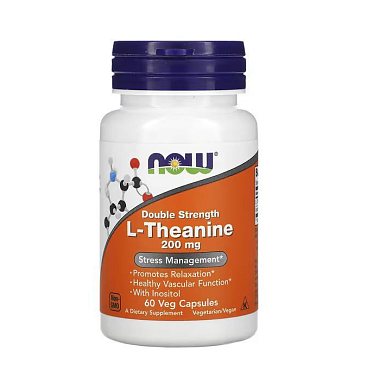 Купить Now Foods L-theanine 60 шт капсулы