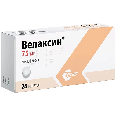 Купить Велаксин 75 мг 28 шт таблетки