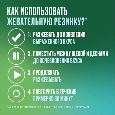 Купить Никоретте 4 мг 30 шт резинка жевательная лекарственная свежая мята