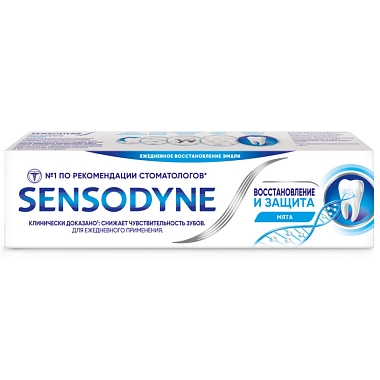 Купить Sensodyne 75 мл паста зубная восстановление и защита
