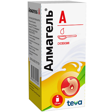 Купить Алмагель А 170 мл суспензия для внутреннего применения флакон