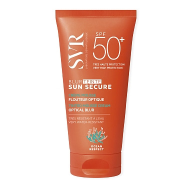Купить SVR Sun Secure SPF 50+  50 мл крем-мусс с эффектом фотошопа тон светлый