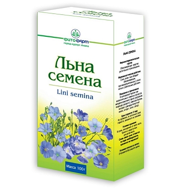 Купить Лен семена 100 г пачка