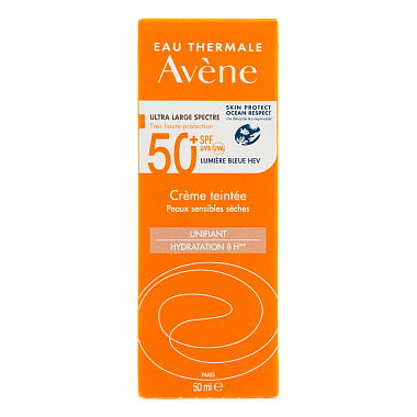 Купить Avene SPF 50+ 50 мл солнцезащитный крем тонирующий