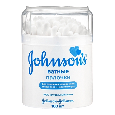 Купить Johnson's Baby 100 шт ватные палочки