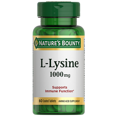 Купить Nature's Bounty L-Лизин 1000 мг 60 шт таблетки