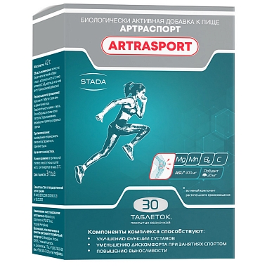 Купить Артраспорт 1400 мг 30 шт таблетки покрытые оболочкой