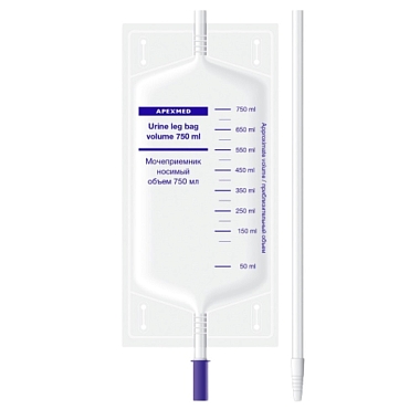 Купить Apexmed 750 мл 50 см 1 шт мочеприемник