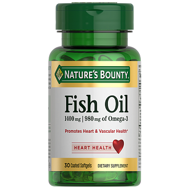 Купить Nature's Bounty Рыбий жир 1400 мг / 980 мг Омега-3 30 шт капсулы