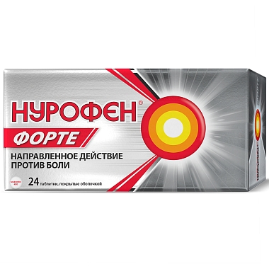 Купить Нурофен Форте 400 мг 24 шт таблетки покрытые оболочкой