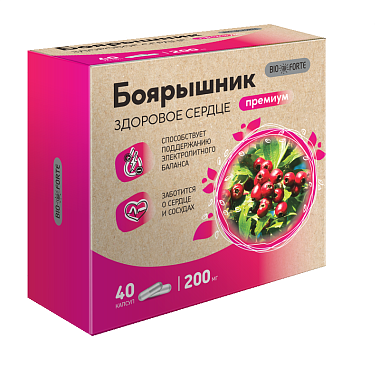 Купить Здоровое Сердце Боярышник Премиум BioForte капсулы массой 40 шт